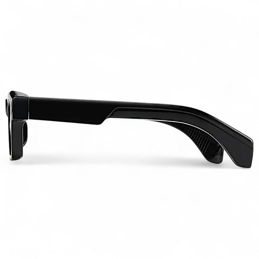 nadaraty eyewear Horus Oryx H 140 black acetate square frame sunglasses with pink UV400 lenses