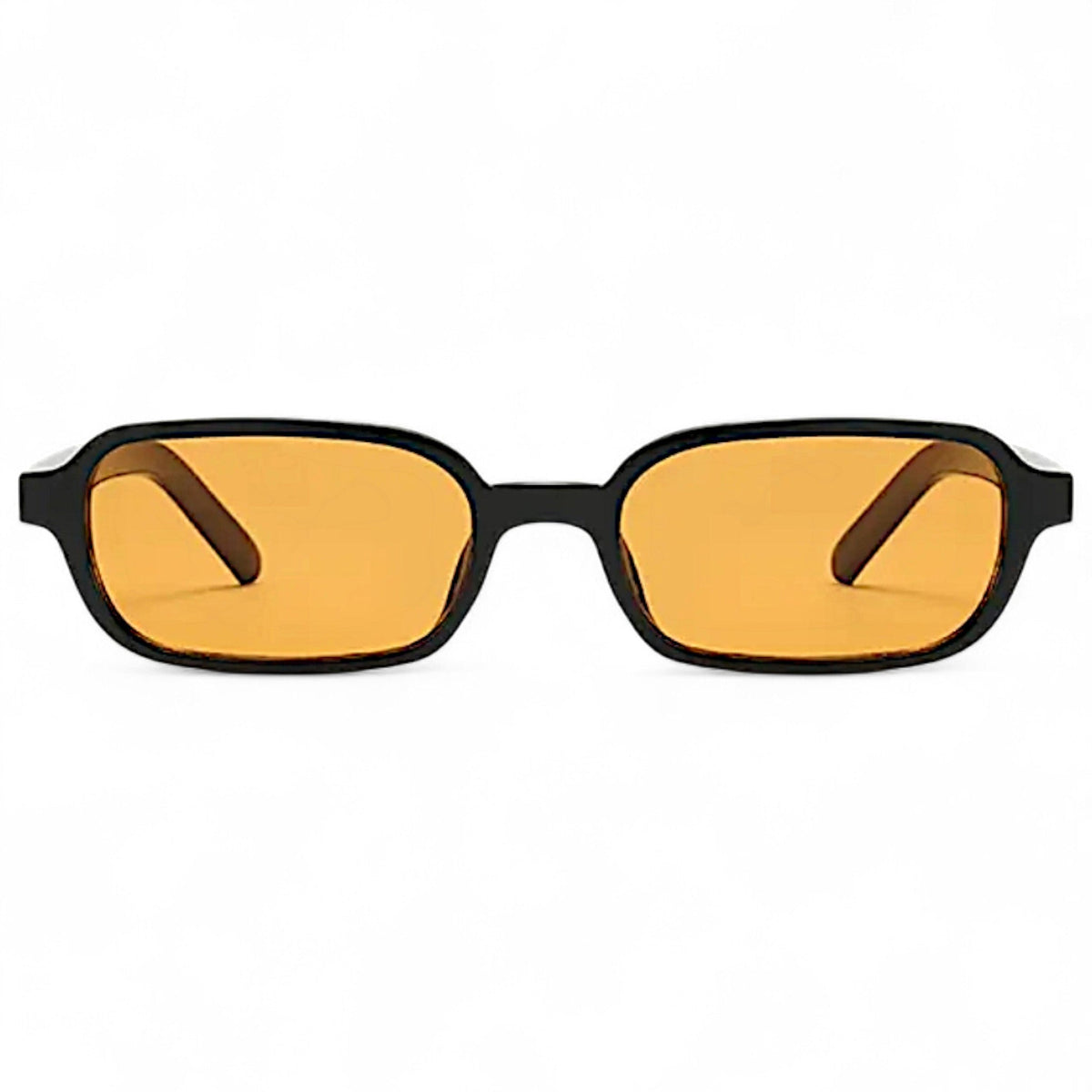 nadaraty eyewear Horus Eagle H 193 black rectangular sunglasses with orange lenses