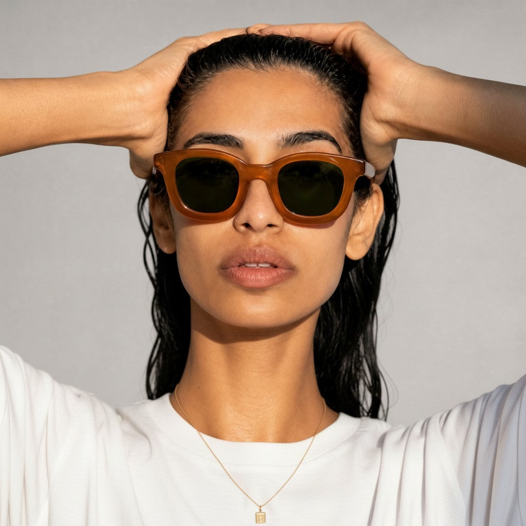 nadaraty eyewear Horus Empire H 170 sunglasses with tortoiseshell acetate frames and polarized lenses.