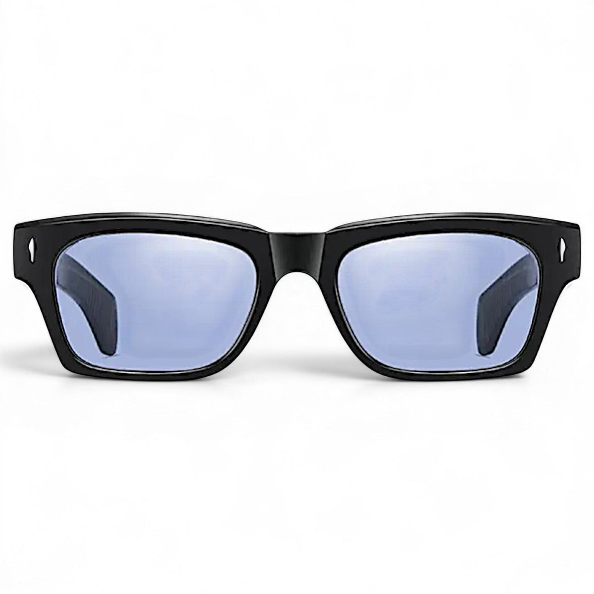 nadaraty eyewear Horus Oryx H 140 black acetate square sunglasses with blue UV400 lenses