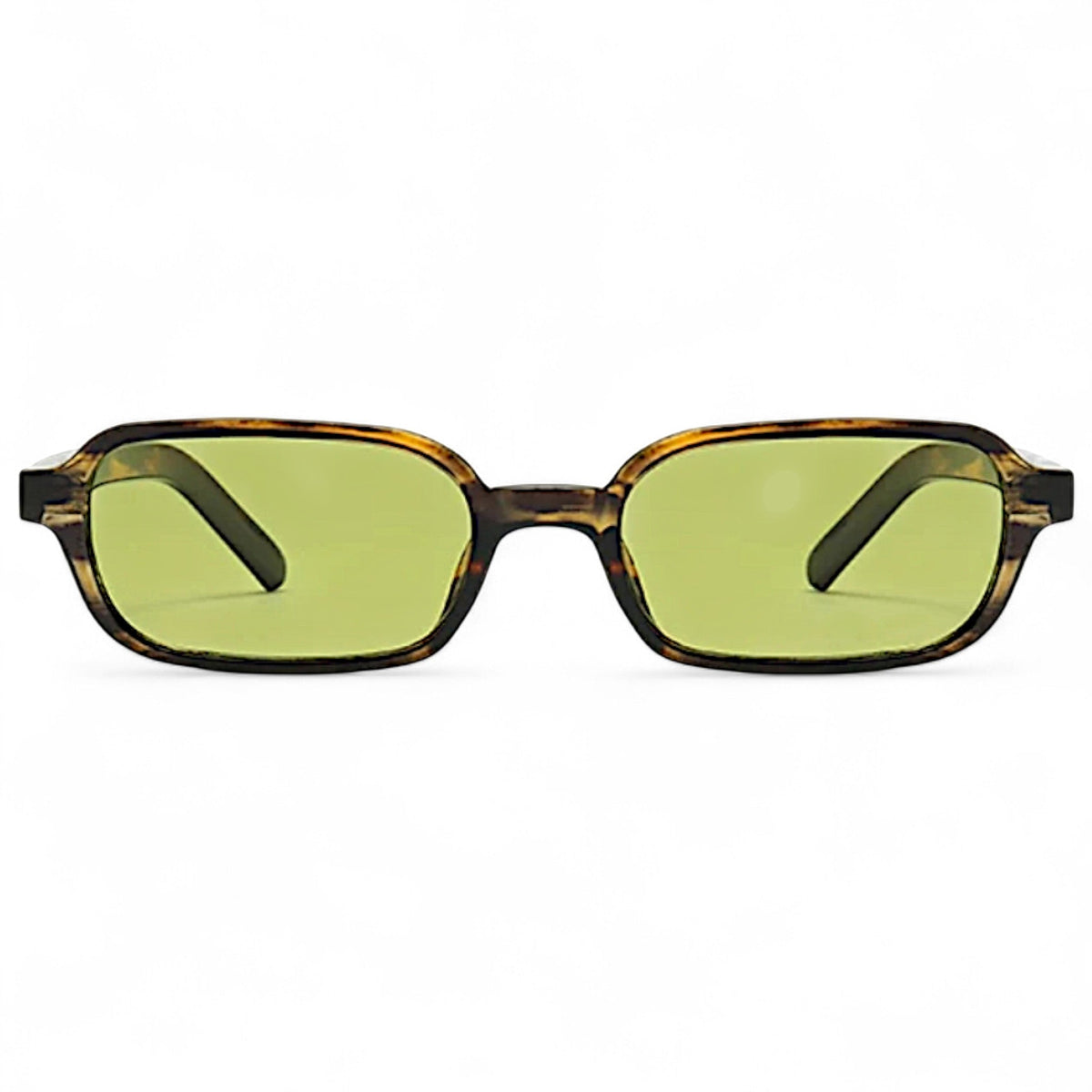 nadaraty eyewear Horus Eagle H 193 tortoise shell rectangular sunglasses with green lenses