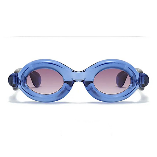 Bubble round blue