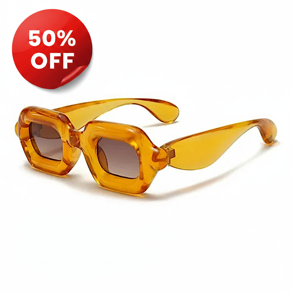 Bubble square orange
